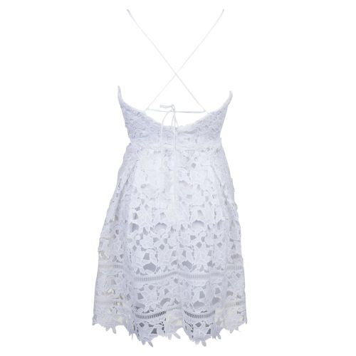 Womens Cloud Dancer Viclarna Lace Strap Dress 8510 by Vila from Hurleys
