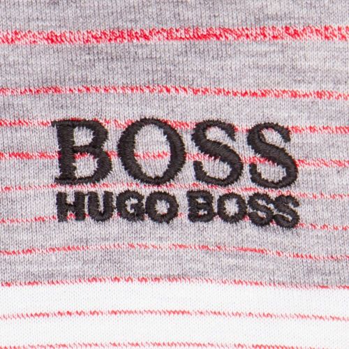 Athleisure Mens Black & Red Paddy 3 Stripe S/s Polo Shirt 19118 by BOSS from Hurleys