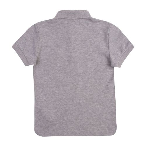 Boys Grey Marl Raised Logo S/s Polo Shirt 77289 by Moschino from Hurleys