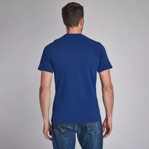 Barbour Steve McQueen™ Mens Inky Blue Life S/s T Shirt 56398 by Barbour Steve McQueen Collection from Hurleys