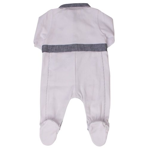 White & Blue Smart Romper 6424 by Armani Junior from Hurleys