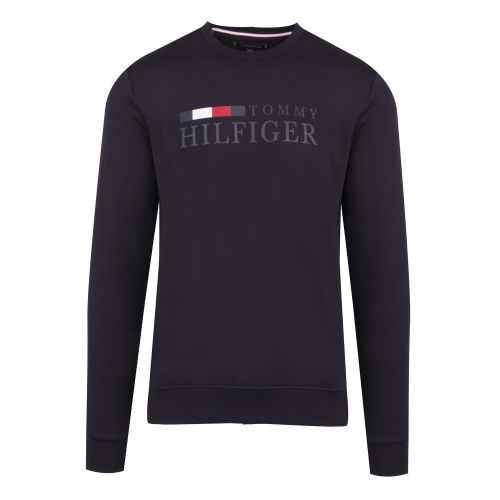 Mens Desert Sky Navy Basic Sweat Top 52803 by Tommy Hilfiger from Hurleys