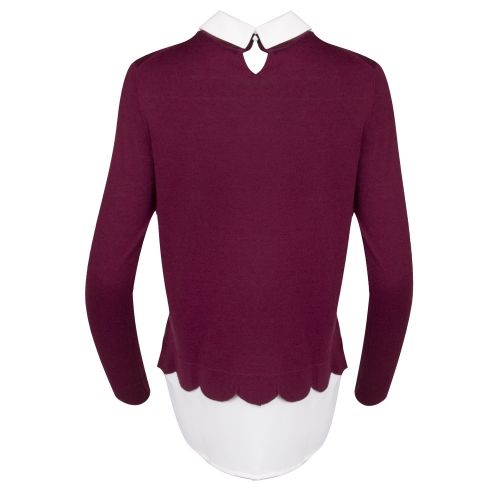 Womens Maroon Suzaine Embellished Collar Knit 30038 by Ted Baker from Hurleys