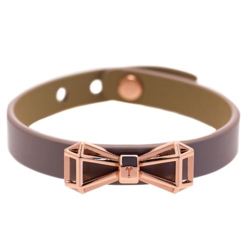 Womens Mid Purple Addaley Geometric Bow Bracelet 63278 by Ted Baker from Hurleys