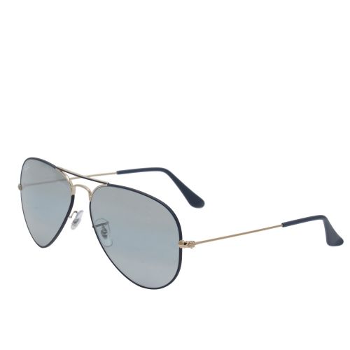 Copper/Dark Blue RB3025 Aviator Large Sunglasses 43488 by Ray-Ban from Hurleys
