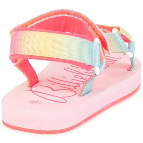Girls Pink Rainbow Strap Sandals 105117 by Billieblush from Hurleys