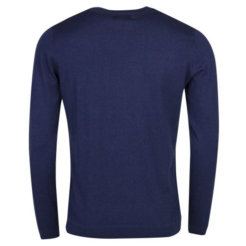 Mens Navy Stephens Knitted L/s Crew Top 26272 by Farah from Hurleys