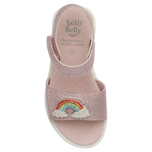 Girls Pink Brite Rainbow Sandals (26-35) 109097 by Lelli Kelly from Hurleys