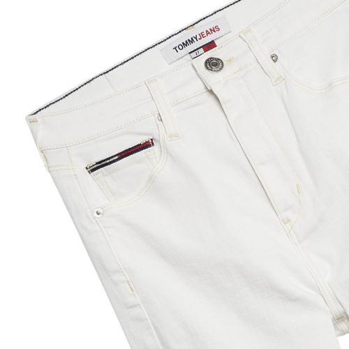 Womens Sandy White Sylvia High Rise Skinny Ankle Jeans 87713 by Tommy Jeans from Hurleys