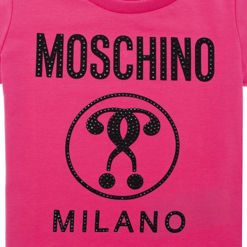 Girls Flambe Pink Diamond Couture S/s T Shirt 105548 by Moschino from Hurleys