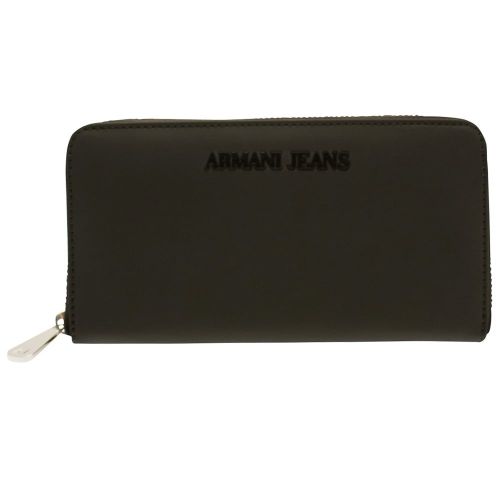 Womens Black Zip Around Purse 69898 by Armani Jeans from Hurleys