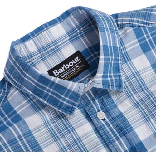 Mens Bleach Wash Kelvin Check L/s Shirt 35304 by Barbour International from Hurleys