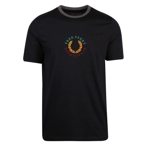Mens Navy Global Branded S/s T Shirt 58906 by Fred Perry from Hurleys