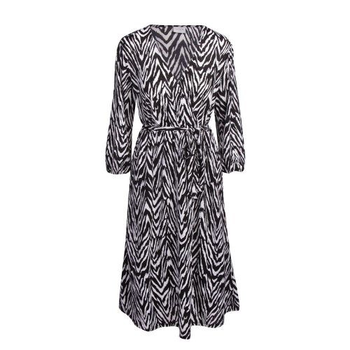 Womens Black Vilitin Animal Midi Dress 81792 by Vila from Hurleys