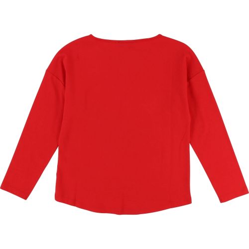 Girls Pop Red Apple Logo L/s T Shirt 28514 by Marc Jacobs from Hurleys