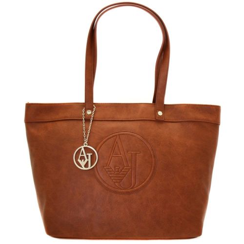 Womens Tan Logo Shopper Bag 67380 by Armani Jeans from Hurleys