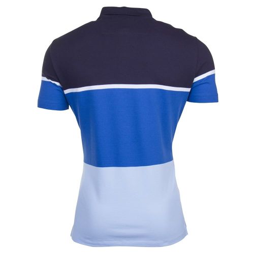 Mens Blue Colour Block S/s Polo Shirt 69603 by Armani Jeans from Hurleys