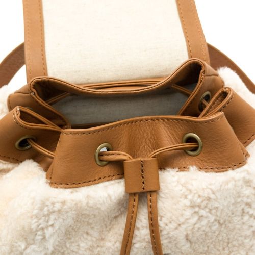 Womens Chestnut & Natural Vivienne Sheepskin Backpack 67642 by UGG from Hurleys