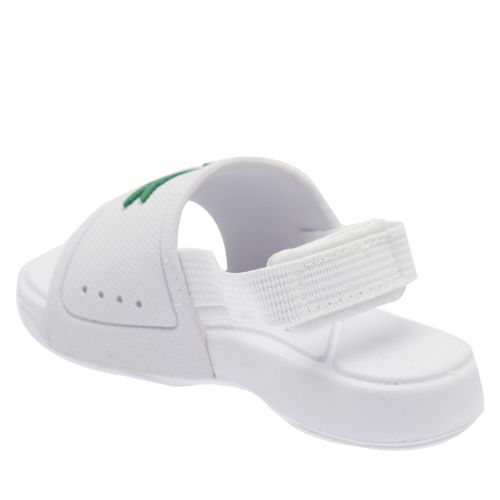 Infant White/Green L.30 Croc Slides 34812 by Lacoste from Hurleys