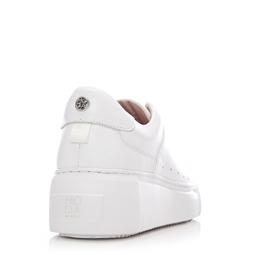 Womens White Albie Trainers 99439 by Moda In Pelle from Hurleys