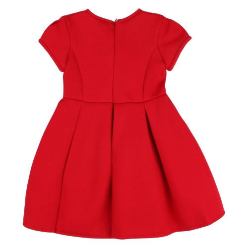 Girls Red Ponte Bow Dress 48498 by Mayoral from Hurleys