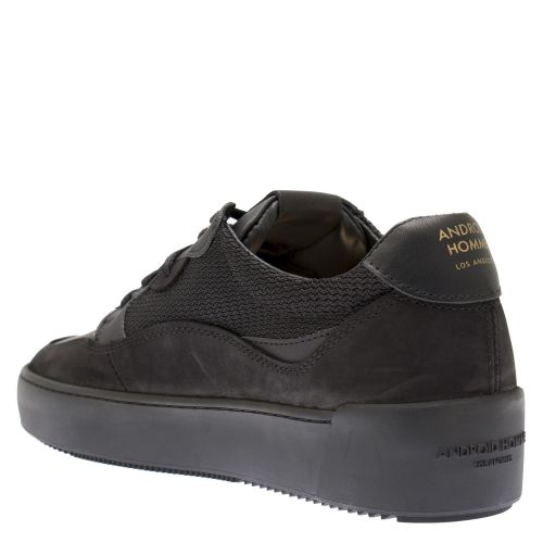 Mens Black Tonic Leather Omega Arc Trainers 40216 by Android Homme from Hurleys