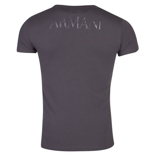 Mens Anthracite Megalogo Slim S/s T Shirt 19994 by Emporio Armani Bodywear from Hurleys