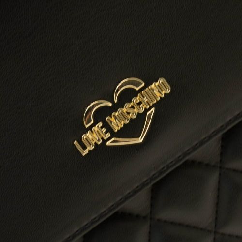 Womens Black Quilted Backpack 17950 by Love Moschino from Hurleys