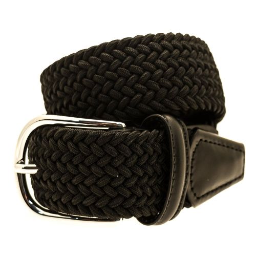 Mens Black Woven Belt 69379 by Anderson's from Hurleys