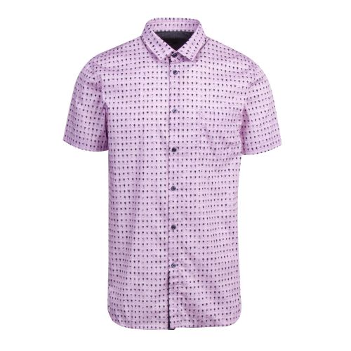 Casual Mens Pink Magneton_1 Printed S/s Shirt 74452 by BOSS from Hurleys