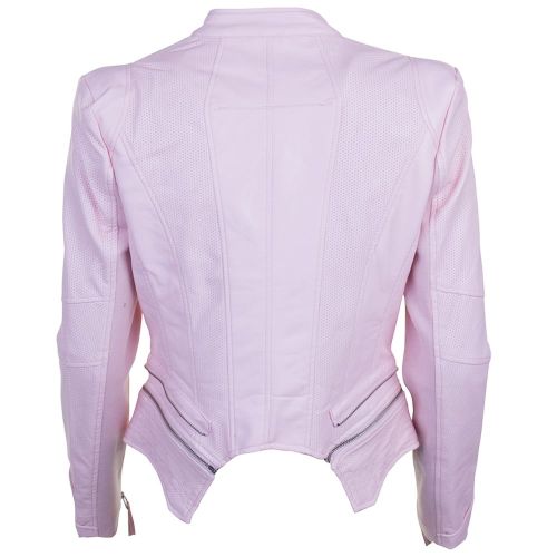 Womens Pale Pink Pulp PU Jacket 72316 by Forever Unique from Hurleys