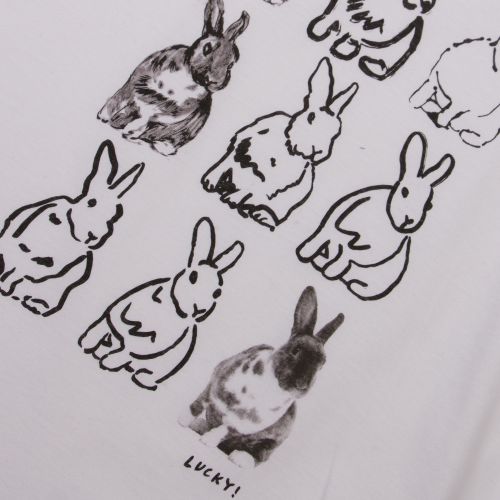 Womens White Bunny Portrait S/s T Shirt 48559 by PS Paul Smith from Hurleys