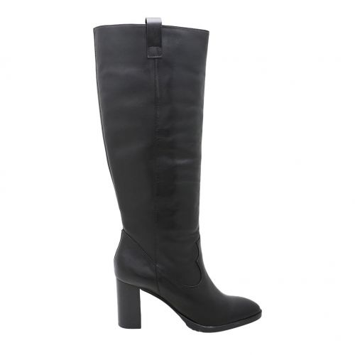 Womens Black Allisan Leather Knee High Boots 97781 by Ted Baker from Hurleys