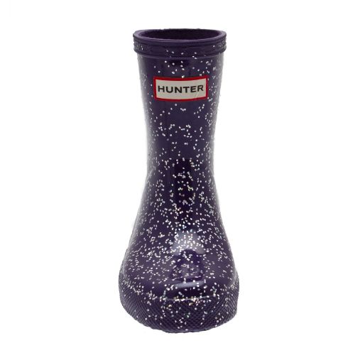 Girls Cavendish Blue First Classic Giant Glitter Wellington Boots (4-8) 79999 by Hunter from Hurleys