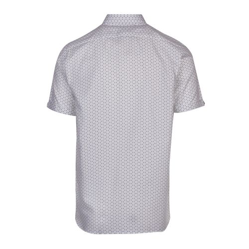 Mens White Mathew Triangle S/s Shirt 43865 by Ted Baker from Hurleys