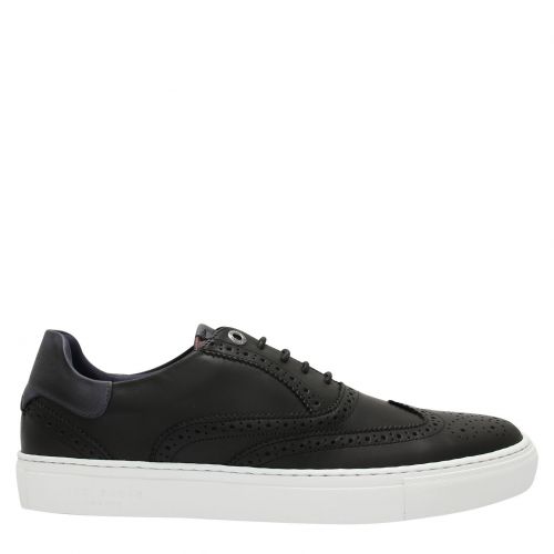 Mens Black Dennton Brogue Trainers 77994 by Ted Baker from Hurleys