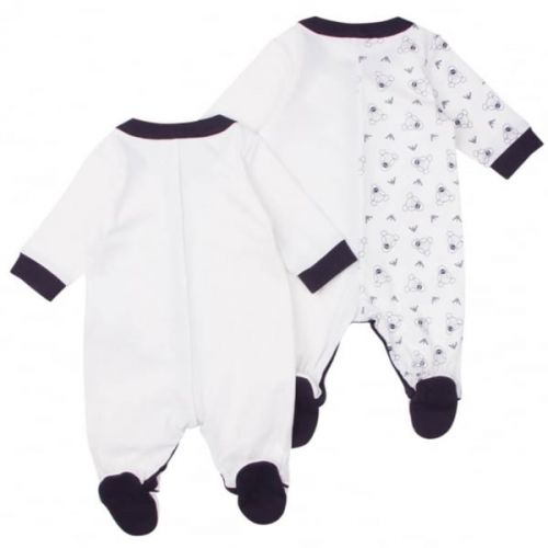 Baby White & Navy 2 Pack Rompers 11564 by Armani Junior from Hurleys