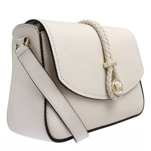 Womens Light Cream Lea Medium Flap Shoulder Bag 84906 by Michael Kors from Hurleys