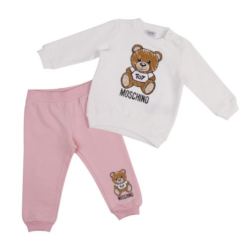 Baby Sugar Rose Toy Sweat Top & Pants Set 42001 by Moschino from Hurleys