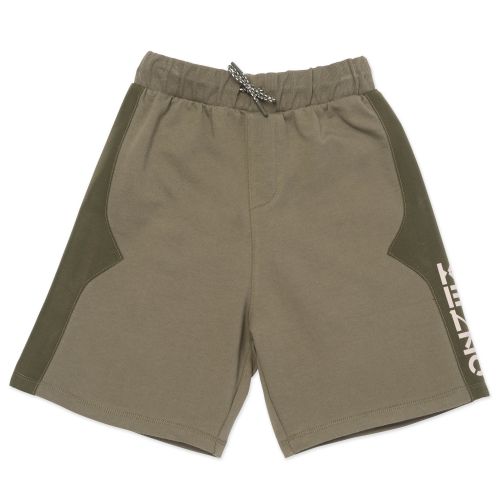 Boys Khaki Logo 16 Sweat Shorts 86826 by Kenzo from Hurleys