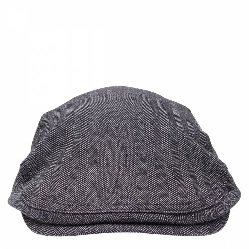 Mens Blue Ricepud Linen Flat Cap 40242 by Ted Baker from Hurleys