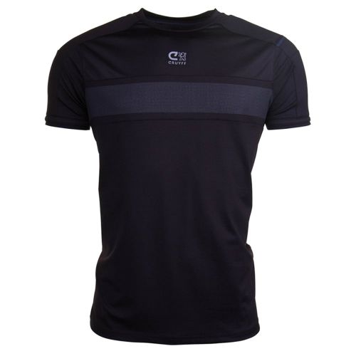 Mens Black Vanen Tech S/s Tee Shirt 7987 by Cruyff from Hurleys