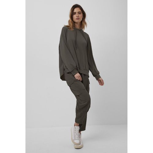 Womens Deep Moss Renya Modal Jersey Hoodie 91956 by French Connection from Hurleys