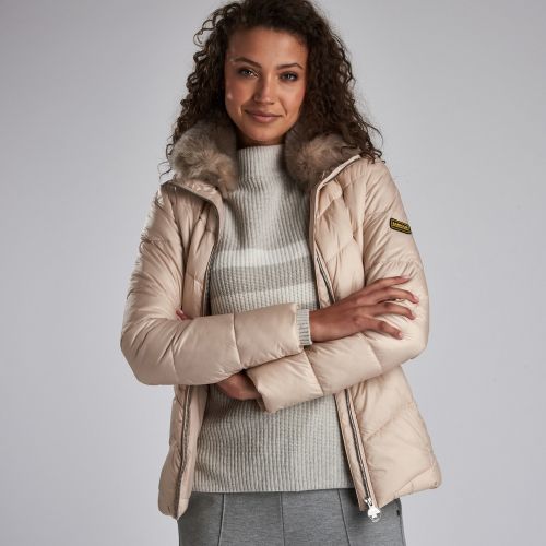 Womens Oyster Nurburg Quilted Jacket 46655 by Barbour International from Hurleys