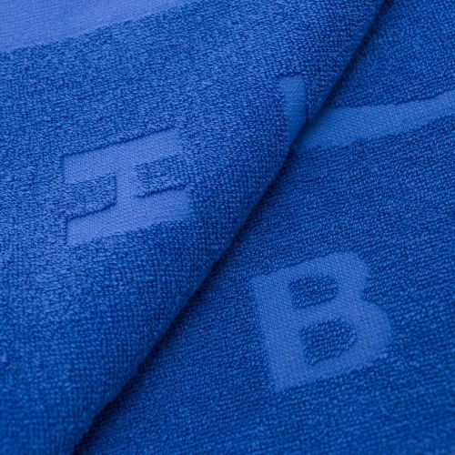 Mens Medium Blue Logo Beach Towel 26795 by BOSS from Hurleys