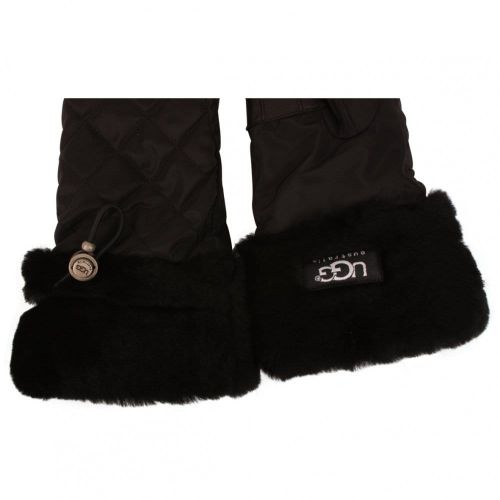 UGG ® Australia Fontanne Quilted Gloves in Black 49543 by UGG from Hurleys