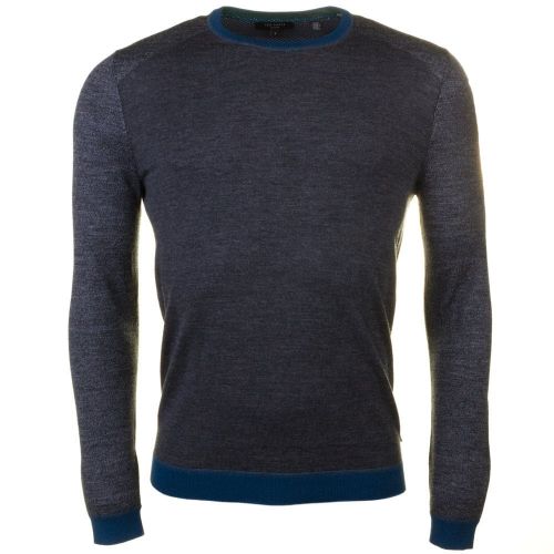 Mens Charcoal Cambell Crew Knitted Jumper 61450 by Ted Baker from Hurleys
