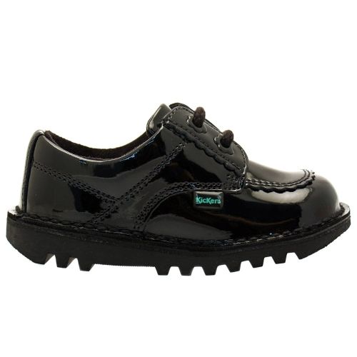 Infant Black Patent Leather Kick Lo F (5-12) 61960 by Kickers from Hurleys