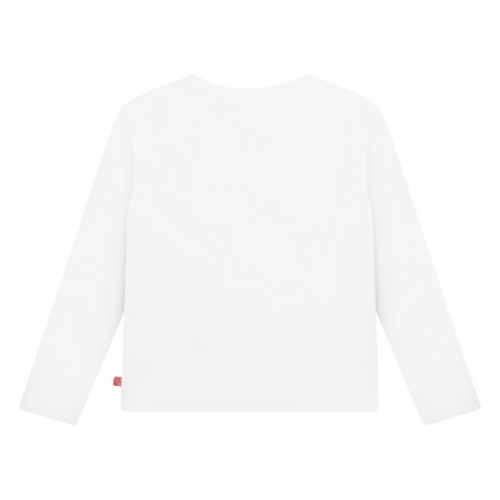 Billieblush T Shirt Girls Ivory Logo L/s T Shirt