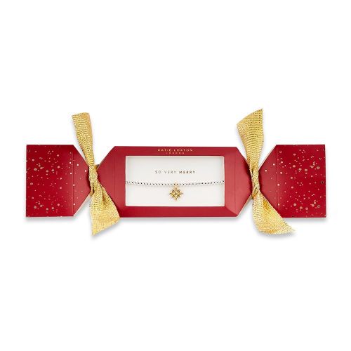 Womens Red/Silver So Very Merry Christmas Cracker 95100 by Katie Loxton from Hurleys
